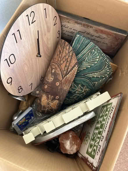 Photo of free Whicker/ glass topped coffee table/ box wall ornaments (Little Chester DE1) #1