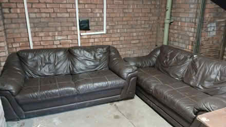 Photo of free 2 leather couches (Salford M7) #1