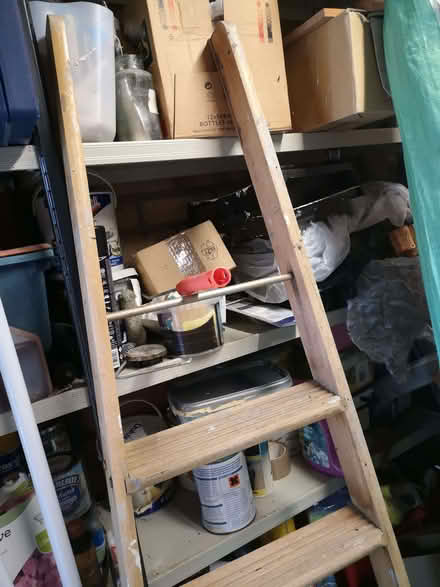 Photo of free Wooden step ladder step side (North Tonbridge TN10) #1
