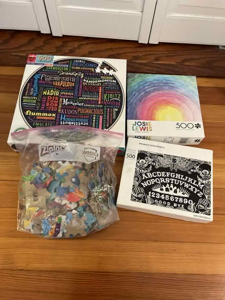Photo of free assorted puzzles (Brookline) #1
