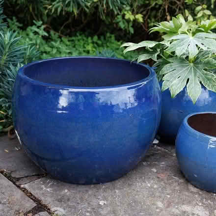 Photo of coloured glazed ceramic pots (Southbourne (BH6)) #1