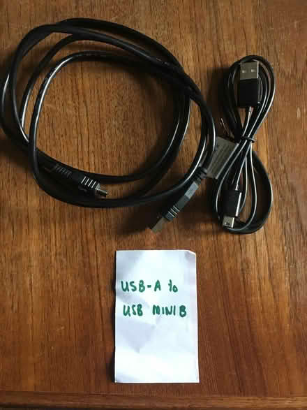 Photo of free USB - A to USB mini B cables (Crestview) #1