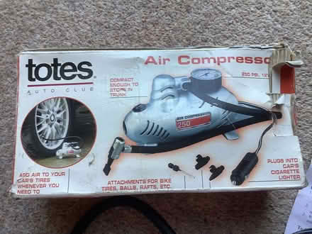 Photo of free Totes 12-volt car air compressor (Grange Estate, Letchworth SG6) #3