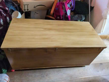 Photo of free Extra large wooden blanket box (Freehold LA1) #2