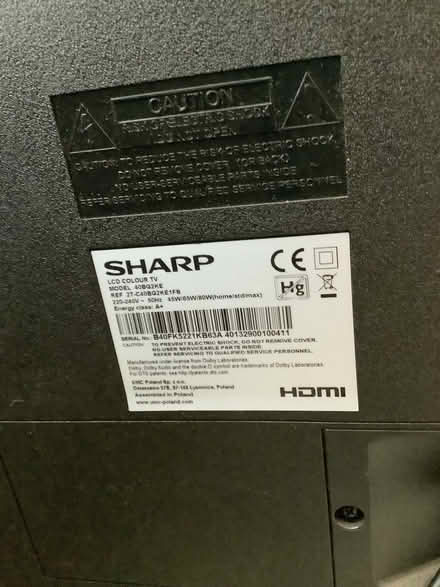Photo of free Sharp 40 inch Smart TV (Waldridge Park DH2) #3