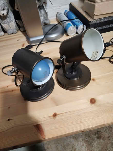 Photo of free Small brass-ish side lamps (Hillcrest SE DC) #1