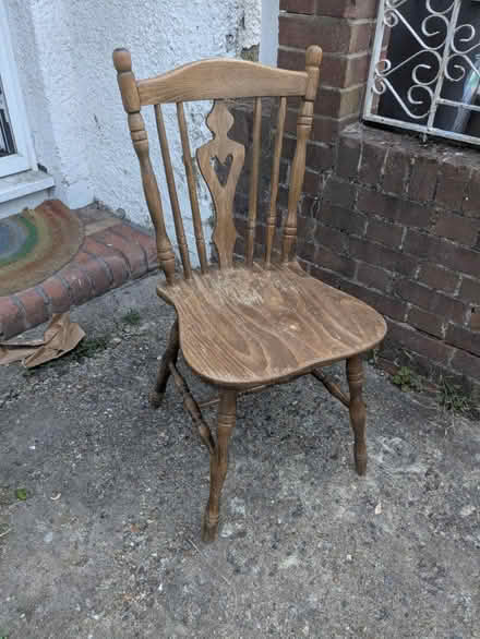 Photo of free Wooden chair (Mitcham/collierswood CR4) #1
