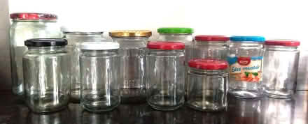 Photo of free 11 jam jars, various sizes (Romsey Ward CB1) #1