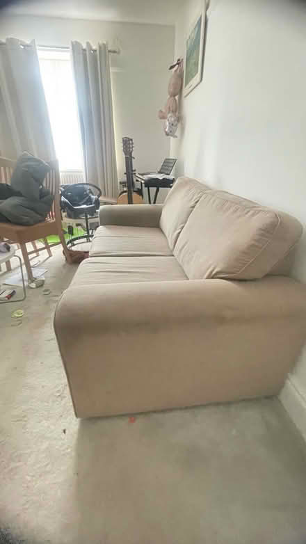 Photo of free Beige two seater chair (CM13) #4