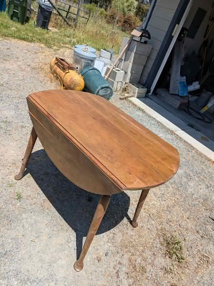 Photo of free Round wooden table with leaves (West Petaluma) #3