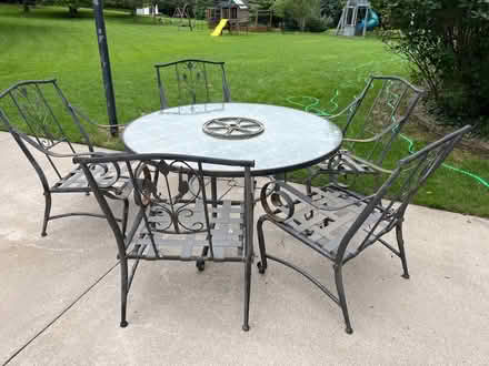 Photo of free Patio Set - 5 chairs and table (Farmington Hills) #1