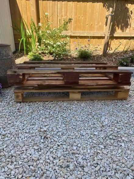 Photo of free Old wooden pallets and some wooden off cuts (Cainscross GL5) #1