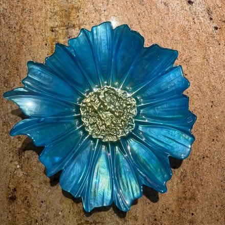 Photo of free Blue Glass Dish (Groton, Hoyts Wharf Road) #1