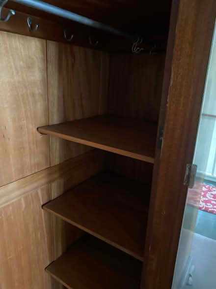 Photo of free Walnut triple wardrobec (Stoneleigh) #3