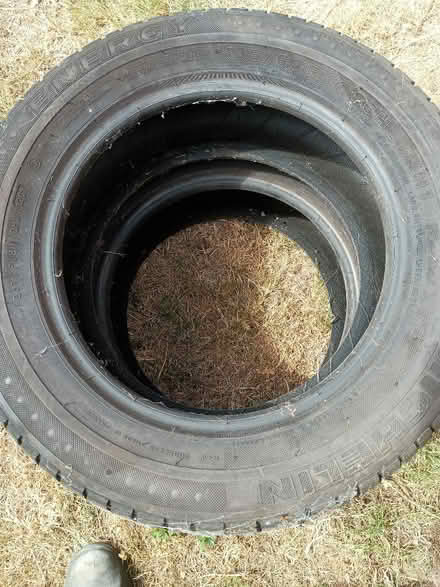 Photo of free 2 x car tyres - size 195/60 R14-86H (Woodley RG6) #1
