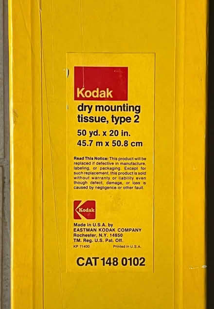 Photo of free Dry mount tissue (K1L 5Y3) #1