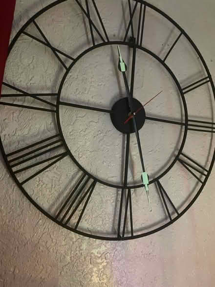Photo of free Wrought iron 24β clock (PR5 Clayton brook) #1