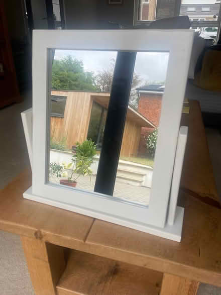 Photo of free White dresser-top mirror (Fleetville AL1) #1