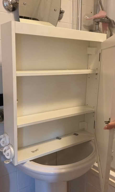 Photo of free Ikea silveran bathroom cabinet (Ig102lz) #4