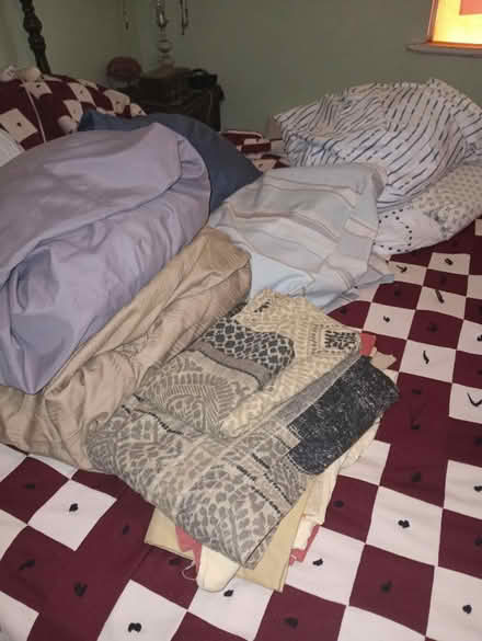 Photo of free Queen and full size bed Sheets (Maple ave.) #2