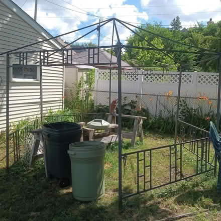 Photo of free Metal Gazebo frame w screen suround (Merriam Park) #2