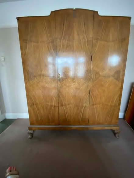 Photo of free Walnut triple wardrobec (Stoneleigh) #1