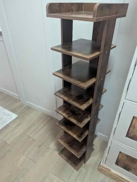 Photo of free Dark Wood Effect Shoe Rack (Grangeway area NN10) #4