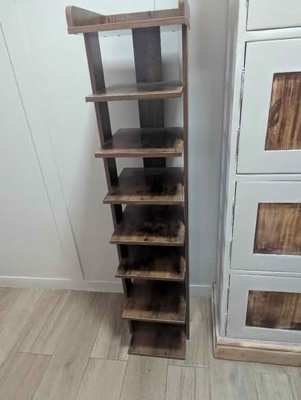 Photo of free Dark Wood Effect Shoe Rack (Grangeway area NN10) #2