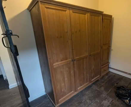 Photo of free Triple wardrobe, wooden (Pant SY10) #2