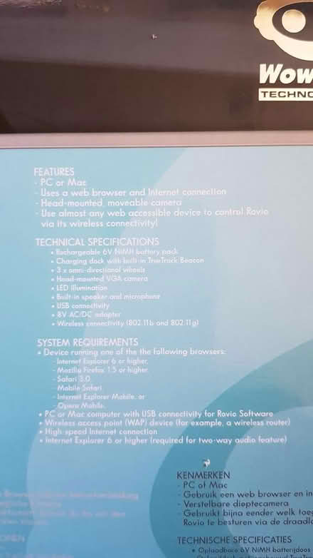 Photo of free Rovio webcam robot (Eastville BS5) #3
