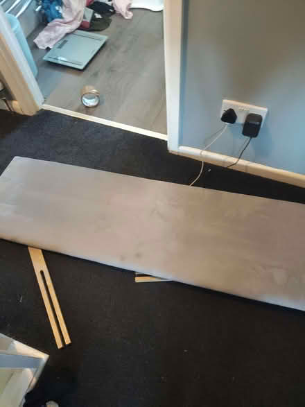 Photo of free Double Grey headboard (Sandygate TQ12) #1