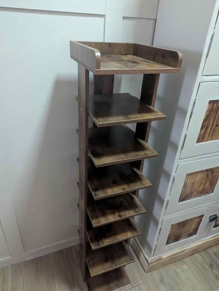 Photo of free Dark Wood Effect Shoe Rack (Grangeway area NN10) #1