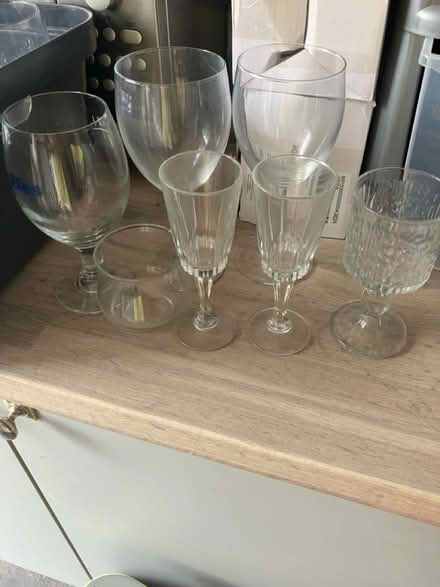 Photo of free Various Wine & Sherry Glasses (Dagenham RM10) #2