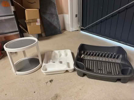 Photo of free Kitchen items - spice rack, draining board, cutlery tray (St George's Quay LA1) #1