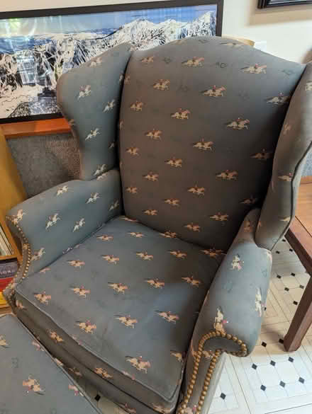 Photo of free Sherrill Chair and Ottoman (Burlingame Easton Addition) #1