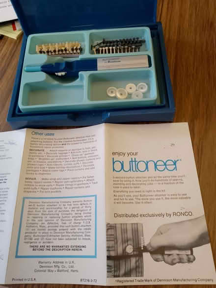 Photo of free Buttoneer (Penn Hill BH14) #3