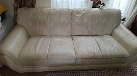 Photo of free 2x 3 seater leather sofas (GU3 Westborough area) #2