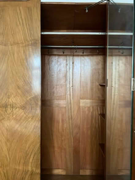 Photo of free Walnut triple wardrobec (Stoneleigh) #4