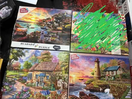 Photo of free 3 x 1000 Piece Puzzles (CT10) #1