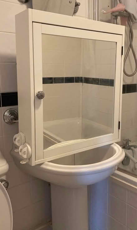 Photo of free Ikea silveran bathroom cabinet (Ig102lz) #3