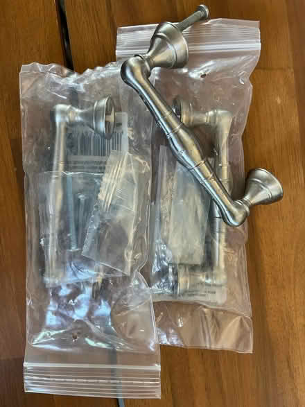 Photo of free 3 silver drawer pulls (Alameda/Shoreline Dr.) #1