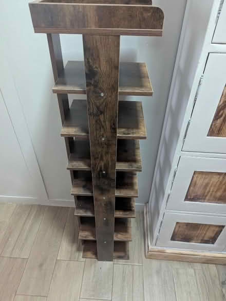 Photo of free Dark Wood Effect Shoe Rack (Grangeway area NN10) #3