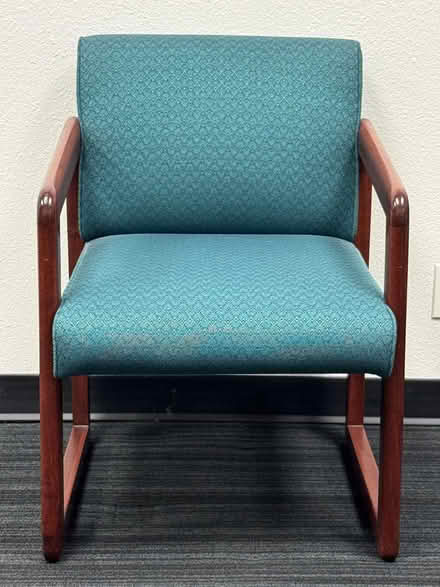 Photo of free 8 Beautiful Teal Colored Chairs (Fountain Vly, Heil & Bushard) #1