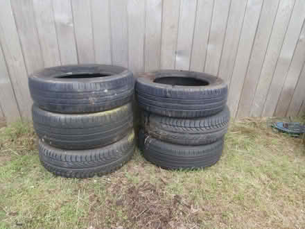 Photo of free 6 Old tyres. Been used in the garden (Maxton TD6) #3