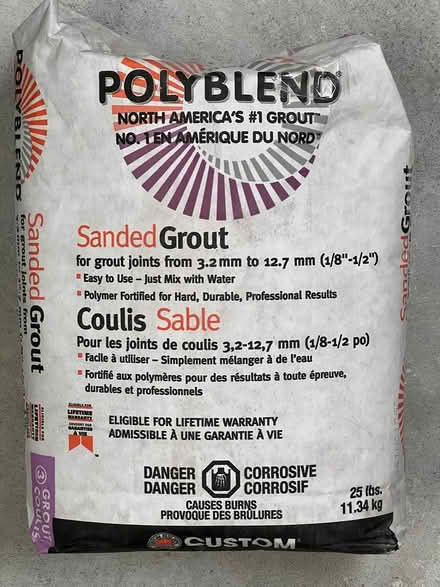 Photo of free Sanded grout for ceramic tiles (K1L 5Y3) #1