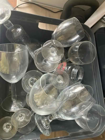 Photo of free Various Wine & Sherry Glasses (Dagenham RM10) #1