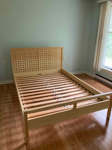 Photo of free Full size solid wood ikea bed frame (Brunswick near Cook’s Corner) #1