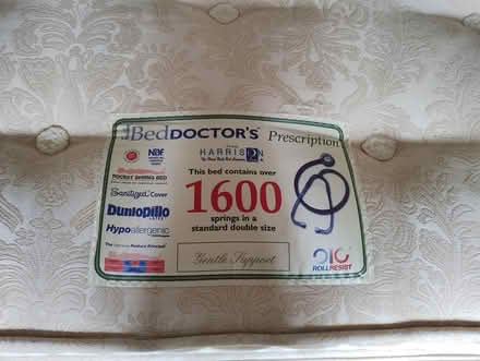 Photo of free Double bed and mattress (Bedford) #2