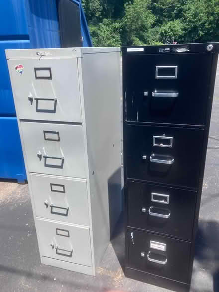 Photo of free 2, 4-drawer vertical file cabinets (Medford, near high school) #1
