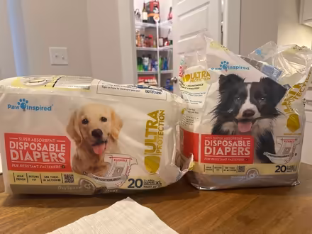 Photo of free Disposable dog diapers (North Raleigh) #1